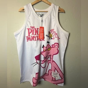 NWT Headgear Classics Pink Panther The Inspector Embroidered Basketball Jersey - Picture 1 of 6