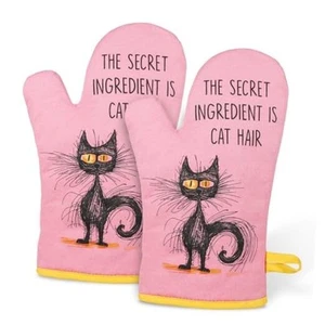 Funny Oven Mitts, Cats Gifts for Cat Lovers, Cute Kitten Kitchen Accessories - Picture 1 of 8