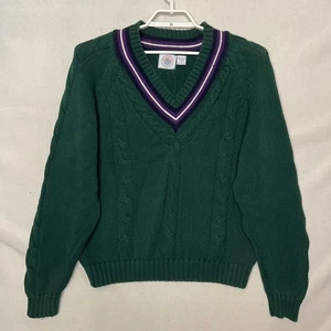 Cape Isle Knitters Sweater Cotton Pullover Golf Rugby Cable Knit Men Extra Large - Picture 1 of 7
