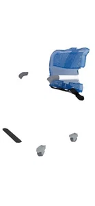 deluxe elder / disabled rolling commode chair - Picture 1 of 5