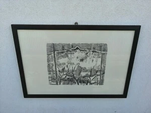 ILARIO ROSSI incisione litografia degli anni settanta allievo Giorgio Morandi - Picture 1 of 6