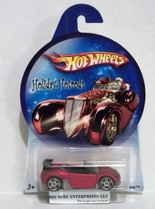 HOT WHEELS HOLIDAY HOTRODS TRAK TUNE RED CONVERTIBLE 2007 DIECAST CAR NRFP hwe - Imagen 1 de 2