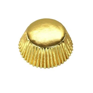 Cupcake Cases Muffin Bun Fairy Cake Baking Cups Metallic Gold 30 - Picture 1 of 1