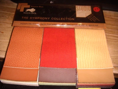 FABRIC 63 PCS SAMPLE BOOKSMARINE / RV / AUTOMOTIVE-VINYL 7" X 3" - Image 1 of 4