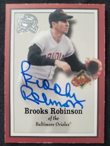 BROOKS ROBINSON signierte 2000 Fleer Greats GOTG Baseballkarte #16 ORIOLES HOF AUTO - Bild 1 von 3
