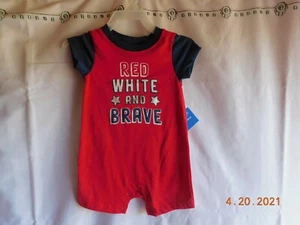 Way To Celebrate Patriotic One Piece Graphic Romper-----Size 3/6 Month - Picture 1 of 2