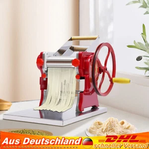 Nudelmaschine aus Edelstahl Pastamaschine Nudel Teig Pasta Maschine 3mm ROT - Bild 1 von 18