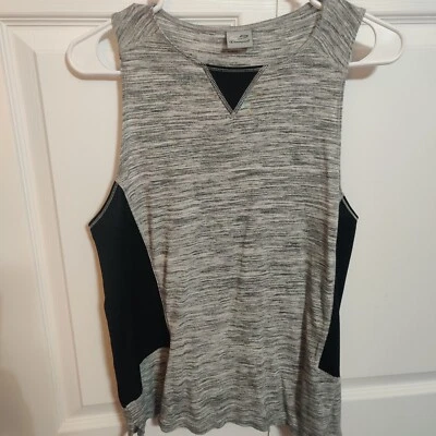 Camiseta sin mangas Champion para mujer M gris claro negra malla laterales transpirable deporte activo Foto 1 de 4