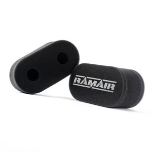 2 x RAMAIR Foam Carb Sock Air Filters Double Trumpet Weber DCOE Dellorto Jenvey - Picture 1 of 3