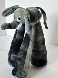 It's All Greek To Me Elefante Peluche Animal Azul Corbata Die Piernas Largas - Imagen 1 de 9