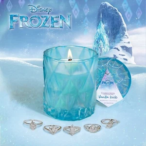 Charmed Aroma Disney Frozen Vanilla Icicle Candle 925 Sterling Silver Ring Sz 8 - Picture 1 of 12