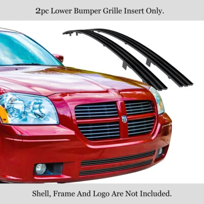 Grelha de tarugo preta de aço inoxidável para Dodge Magnum Exceto SRT8 2005-2007 - Imagem 1 de 4