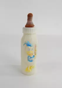 Vintage 1984 Evenflo Plastic Baby Bottle Walt Disney - Donald Duck & Nephews USA - Picture 1 of 8