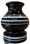 MCM Rosenthal Netter 236/4 Bitossi Aldo Londi Black White Ceramic Vase