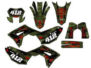 2019-2024 CRF 450 X APACHE Green Senge Graphics Kit Compatible with Honda - Picture 1 of 10