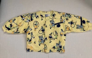 Vintage Jean Bourget Snap Front Shirt/jacket With Rabbits 18 Months - Picture 1 of 10