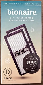 NEW! Bionaire AER1 Performance Plus Air Purifier Filters (2-pack, Purple) - Picture 1 of 2