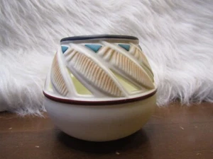PartyLite #P0260 Feather pot, southwestern design candle votive holder - Picture 1 of 7