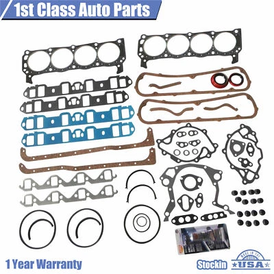 Full Engine Gasket Set For Ford Bronco LTD E-100 F-100 150 260 289 Lincoln V8 - Image 1 of 4
