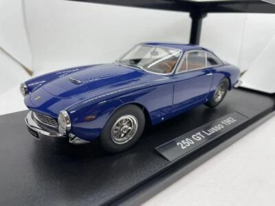 KK Ferrari 250 GT Lusso 1962 Blue 1/18 scale Minicar with box - Image 1 of 4