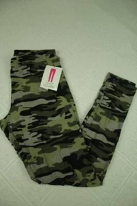 NEW Womens Leggings Size Medium Soft Stretch Pants Gray Camouflage Camo Ladies - Picture 1 of 4