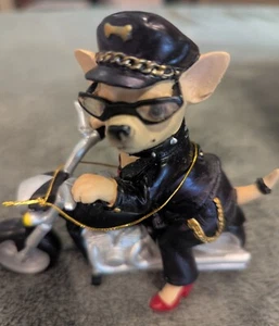 Westland Giftware Aye Chihuahua Hund Figur 13367 Biker - Bild 1 von 2
