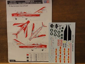1/48 Hobby Boss PLAAF SHENYANG JJ-5 (MiG-17): Bayi Aerobatic Team *Decals only - Bild 1 von 2