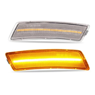 Левые и правые прозрачные передние желтые светодиодные габаритные огни для Volkswagen Tiguan 2024 - Изображение 1 из 4