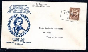 Estados Unidos 1933?  #684 Harding 1-1/2c con caché Kosciusko - A sq, Maryland cancelación manual - Imagen 1 de 2