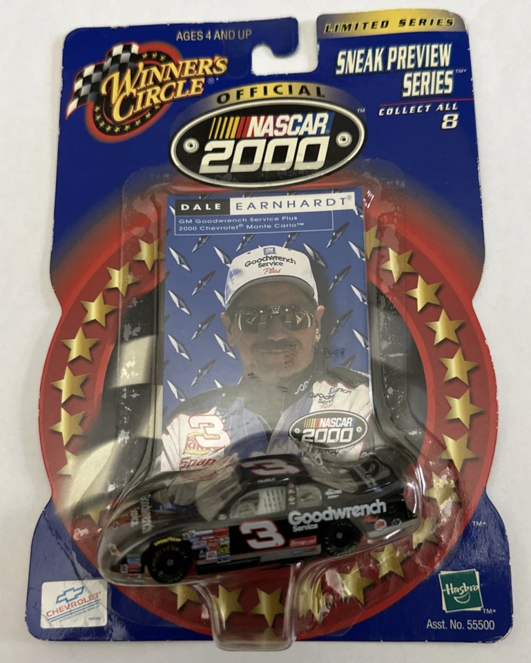 2000 Dale Earnhardt #3 Winners Circle Sneak Preview Series Diecast & Card NASCAR - Image 1 of 3