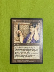 Vintage 1994 Implements of Sacrifice mtg Fallen Empires - Picture 1 of 4