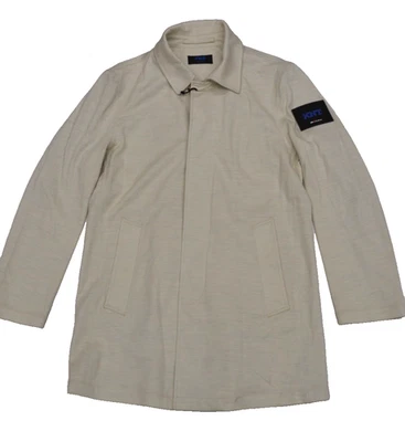 NWOT KITON MENS TRENCH JACKET COTTON WOOL SZ 48 EU 38 US - Image 1 of 4