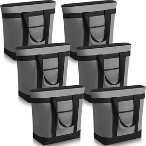 6 Stück Große Isolierte Kühltasche mit Thermoschaum Isolierte Einkaufstaschen Sho... - Bild 1 von 7