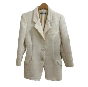 ISSEY MIYAKE ivory 2B tailored jacket size M - Picture 1 of 18