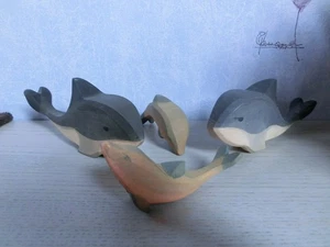 OSTHEIMER Figuren Meerestiere 2 x Wal 2290 Delfin Kopf hoch 2292 Kopf tief 2293 - Bild 1 von 9