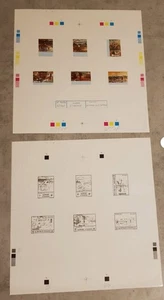 ETHIOPIA-1988-THE VICTORY OF ETHIOPIA -2 PROGRESSIVE PROOFS IMPERFORED MNH - Picture 1 of 2