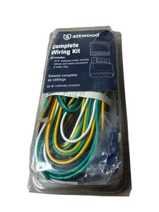 Attwood Complete Wiring Kit – 25 ft Wishbone Trailer Harness, Connectors & Clips - Picture 1 of 5