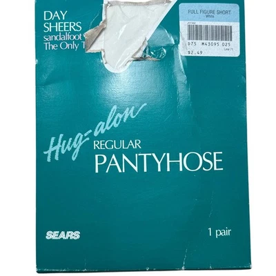 Pantimedias de colección Sears Hug-alon figura completa día corto blanco transparente Foto 1 de 4