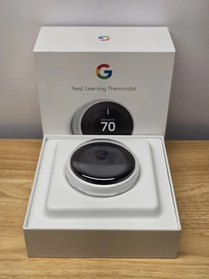 Google Nest Learning Thermostat (3rd Generation) T3017US Programmable - Image 1 of 4
