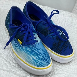 Vans Unisex Men's 8.5/Women's 10 National Geographic Ocean Print Lace Up Shoes - Picture 1 of 11