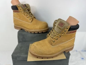 MENS LEE COOPER Tan Leather Steel Toe Cap Hiking Work Boot UK 11 US 12 Euro 45 - Imagen 1 de 23