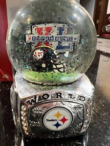 Pittsburgh Steelers rare Super Bowl XL (40) championship Ring Base water Globe