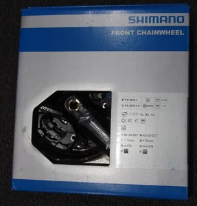 NEW Shimano FC-M361 Front Chainwheel 3 x 8 Speed-7S 175mm w/CG Black 42-32-22T - Picture 1 of 5