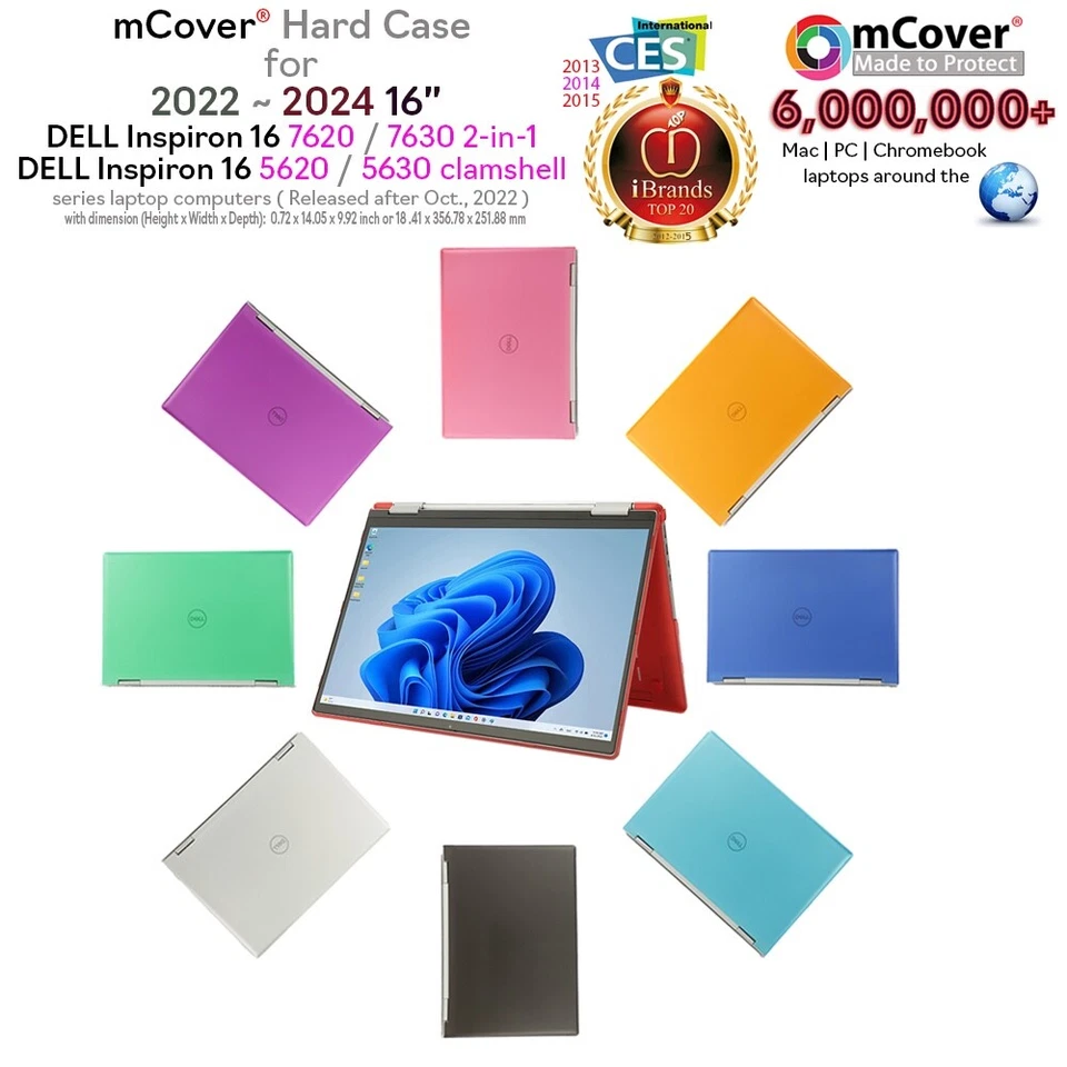 NUEVA Funda mCover® para 2022 2024 16" Dell Inspiron 7620 2 en 1 5620 5630 Clamshell Foto 1 de 4