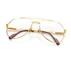 Vintage Hilton Exclusive 021 C1 Gold Eyeglasses Lunettes Eyewear Optical RX 54mm