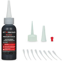 Starbond 2oz KBL-500 Black Flexible Medium-Thick CA RC Tire Glue W/ Tips & Cap