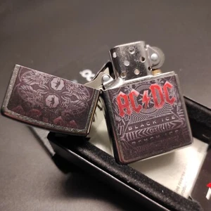 Zippo AC DC Logo BI, Streetchrom/Farbdruck, Feuerzeug - Bild 1 von 7