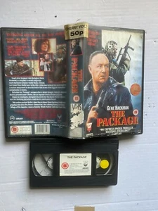 The Package Gene Hackman Tommy Lee Jones RARE VHS Video BIG CASE Ex rental - Picture 1 of 1