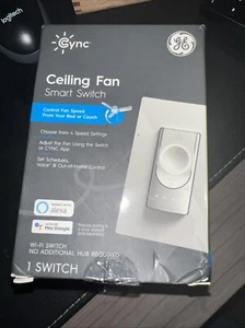 Control de ventilador de techo GE Cync Smart 1,5 amperios 4 velocidades Smart Touch Control de ventilador - Imagen 1 de 4