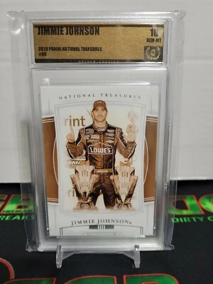2020 National Treasures Jimmie Johnson 22/25 Sepia Golden Grading GG 💎 MINT 10  - Image 1 of 2